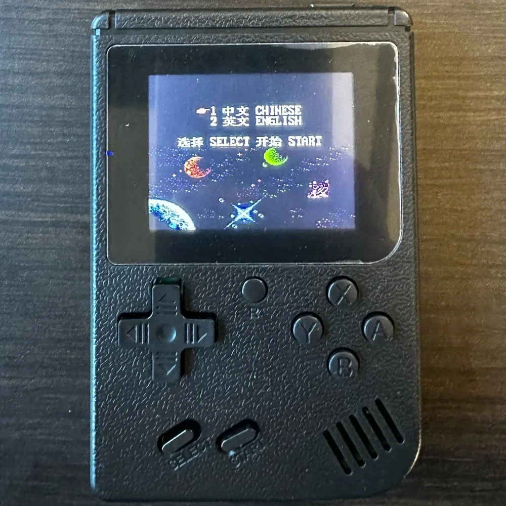 Retro Handheld Gaming Console with Controller | Black and Red | 400 games in 1